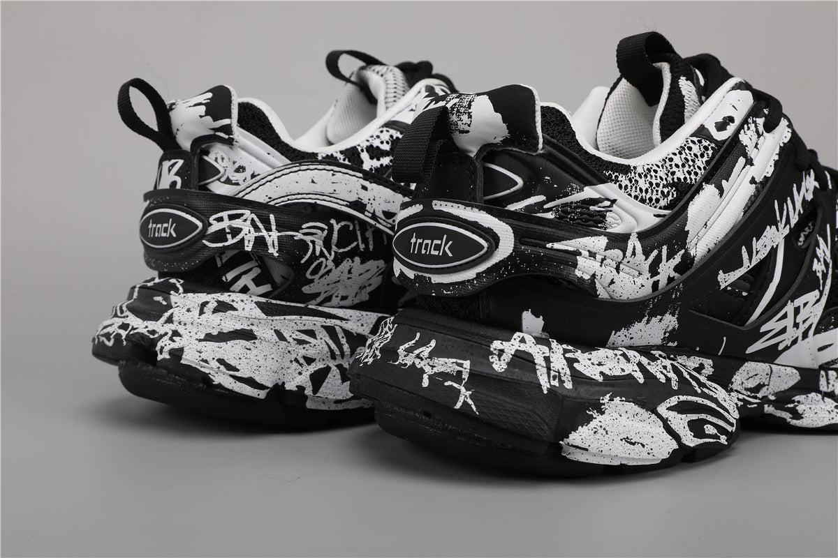Balenciaga 2030-34 Black & White Graffiti