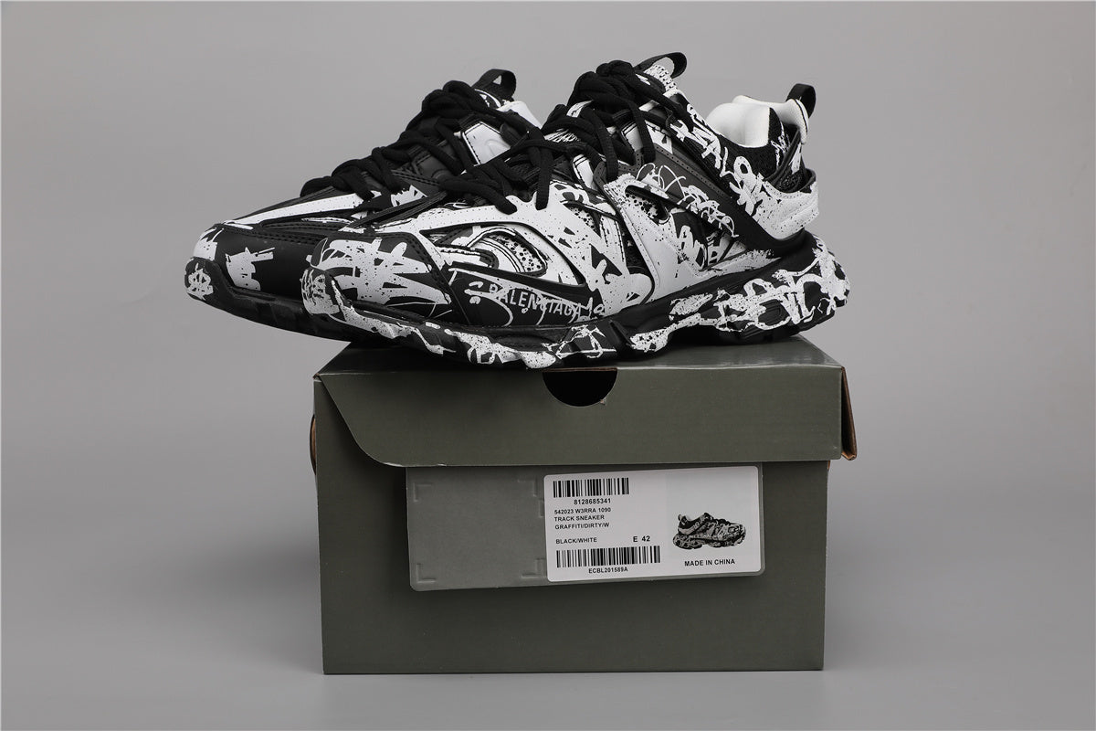Balenciaga 2030-34 Black & White Graffiti
