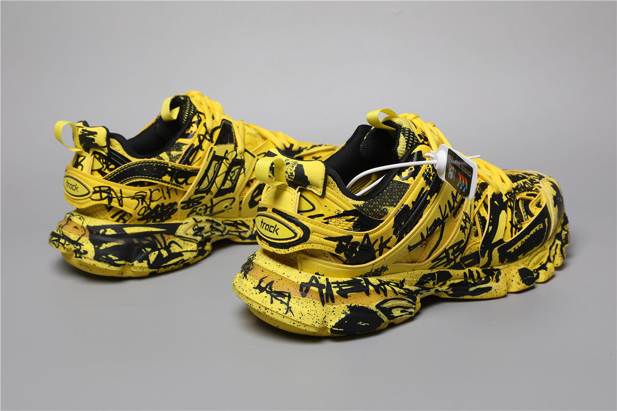 Balenciaga 2030-35 Black & Yellow Graffiti
