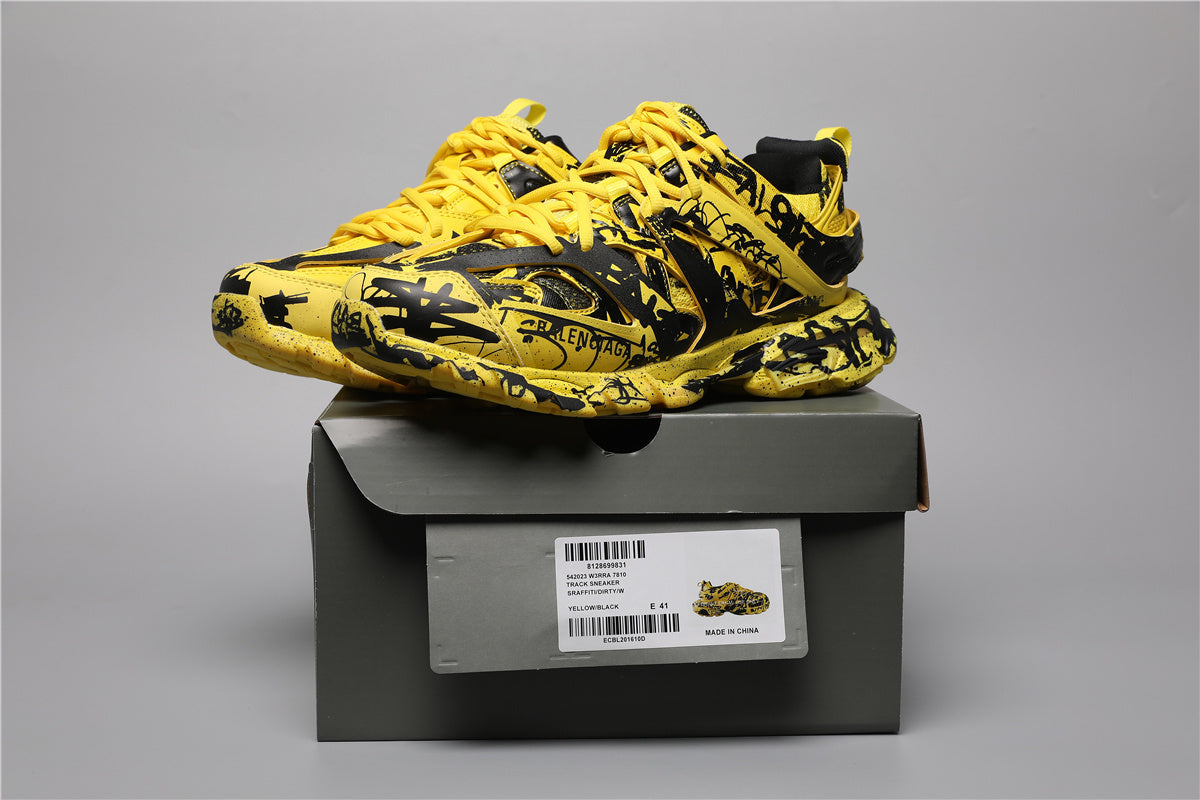 Balenciaga 2030-35 Black & Yellow Graffiti
