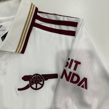 Arsenal Retro Home Kit – White & Maroon Edition
