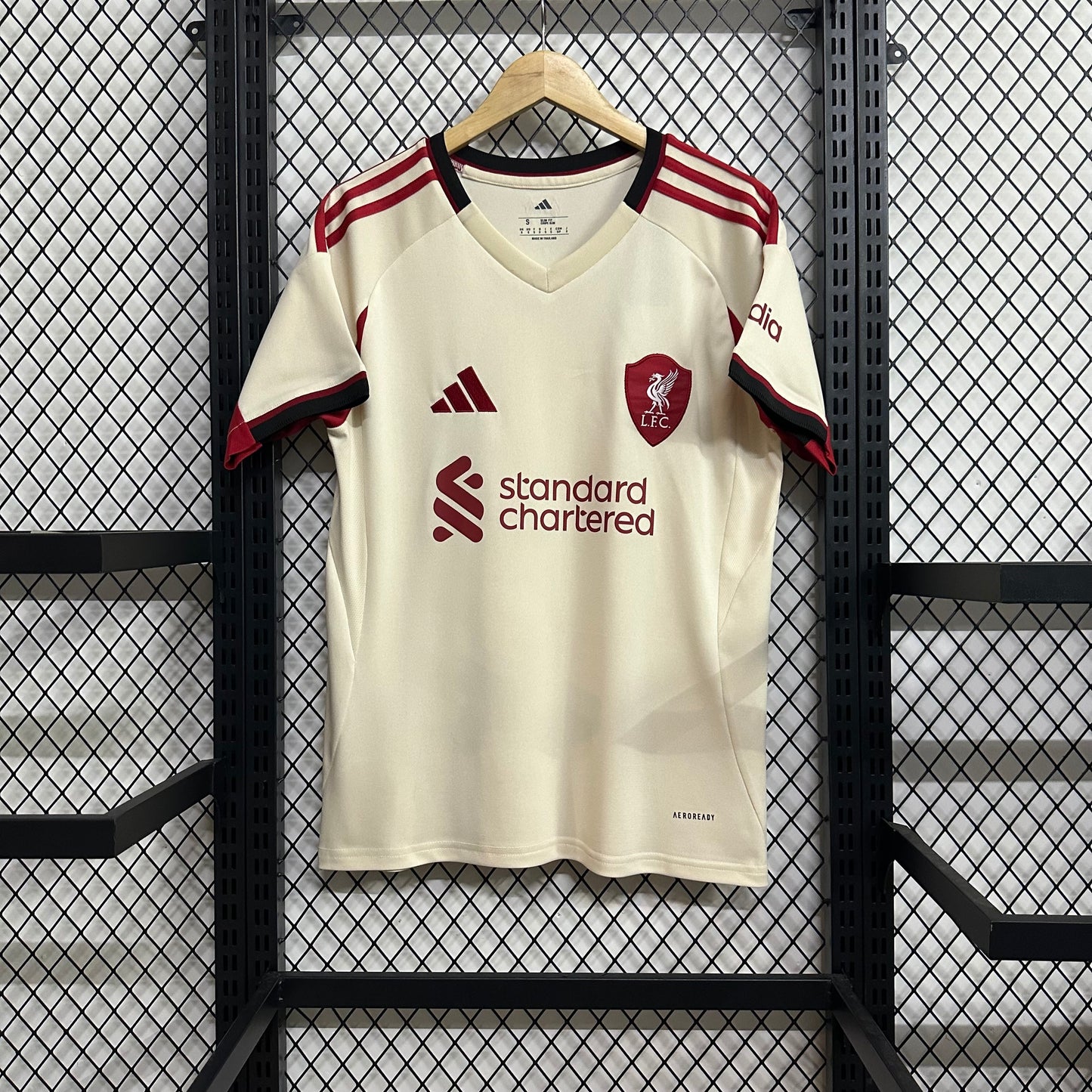 Liverpool Away Kit 2024/25 – Beige & Burgundy Edition
