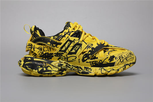 Balenciaga 2030-35  Black & Yellow Graffiti