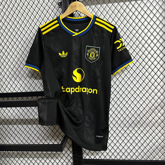 Manchester United Third Kit 2024/25 – Black & Yellow Edition