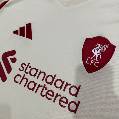 Liverpool Away Kit 2024/25 – Beige & Burgundy Edition
